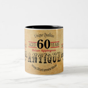 Old Timer Birthday Two-Tone Coffee Mug