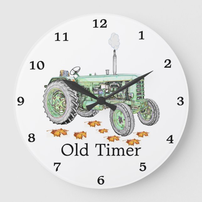 Old Timer Tractor Clock (Front)