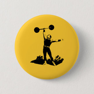 Old Timey Dude 6 Cm Round Badge