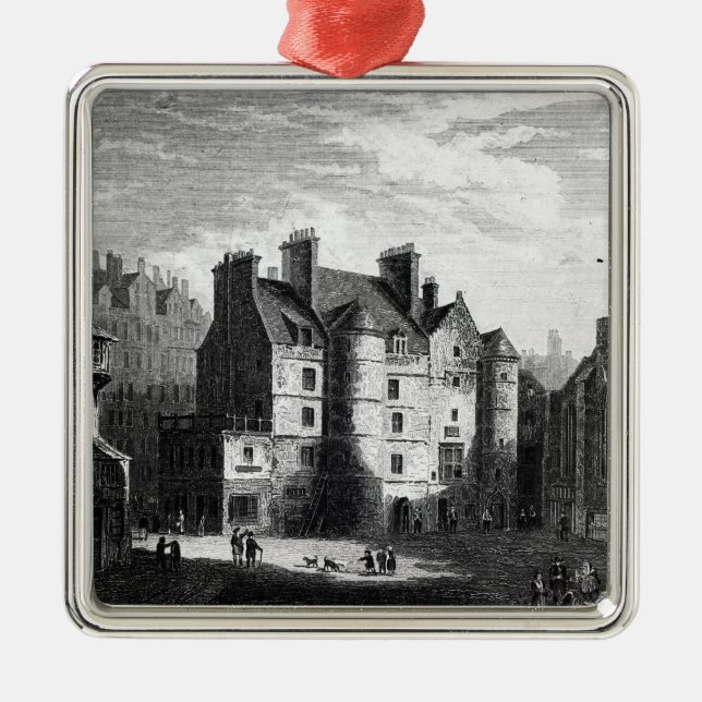 Old Tolbooth, Edinburgh Metal Tree Decoration (Front)
