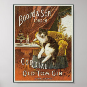 Old Tom Gin Vintage Poster