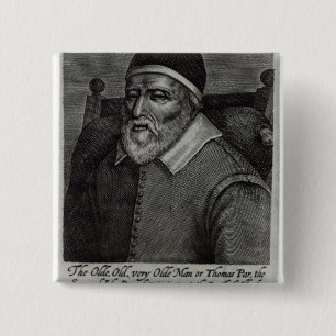 Old Tom Parr, 1635 15 Cm Square Badge
