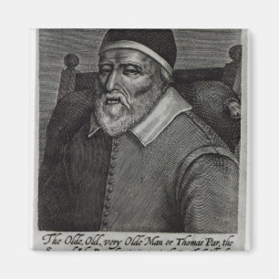 Old Tom Parr, 1635 Magnet