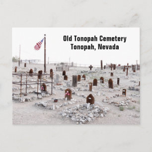 Old Tonopah Cemetery, NV Postcard