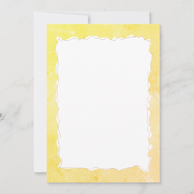 Old Torn Paper Frame Texture DIY Card (Front)