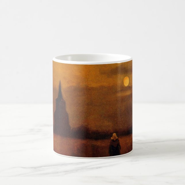 Old Tower In The Fields by Vincent van Gogh Coffee Mug (Center)