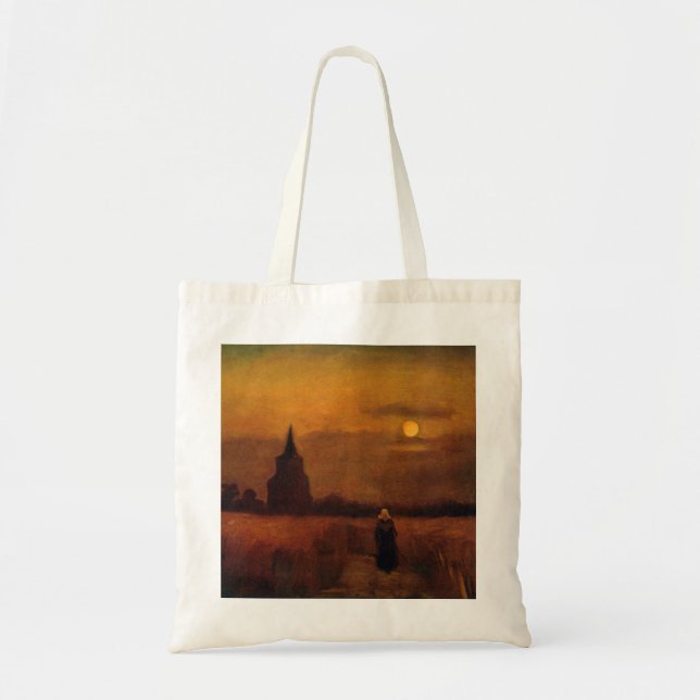 Old Tower In The Fields by Vincent van Gogh Tote Bag (Front)