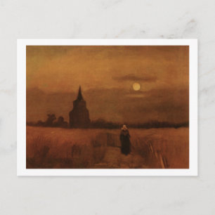 Old Tower in the Fields Van Gogh Fine Art Postcard
