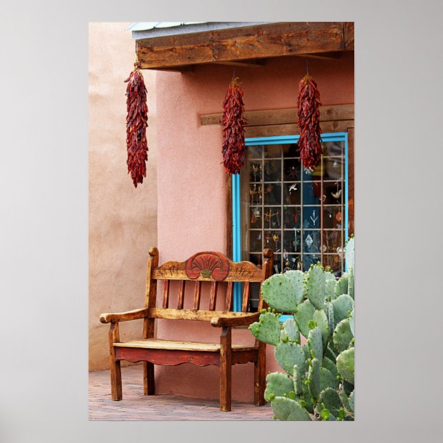 Old Town Albuquerque Shop Window Poster (Front)