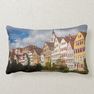 Old Town Buildings Germany Lumbar Cushion