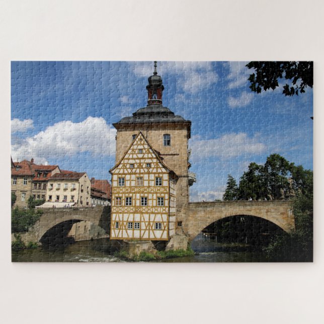 Old Town Hall Bridge, Bamberg, Germany Jigsaw Puzzle (Horizontal)