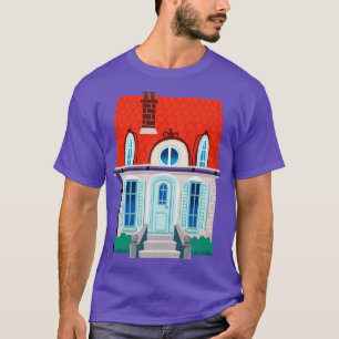 old town house with a red roof T-Shirt