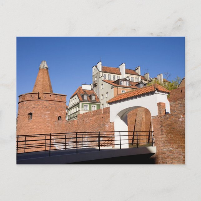 Old Town in Warsaw Postcard (Front)