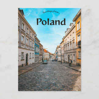 Old Town Market Place Warsaw Poland Postcard