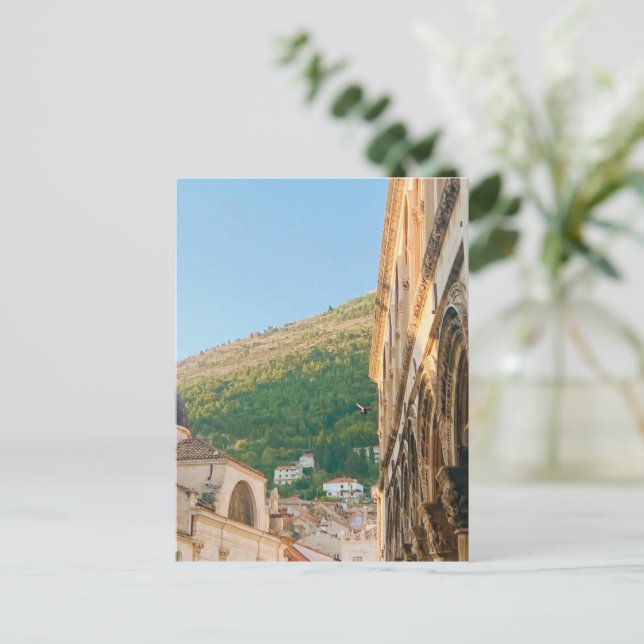 Old town of Dubrovnik  Postcard (Standing Front)