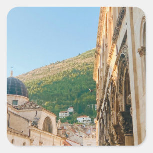 Old town of Dubrovnik  Square Sticker
