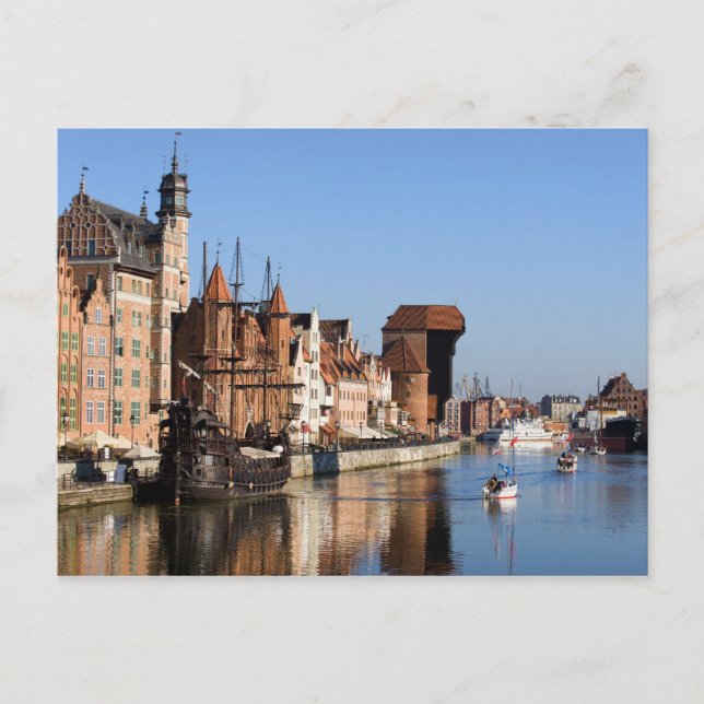 Old Town of Gdansk in Poland Postcard (Front)