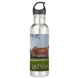 Old town of Riga in autumn 710 Ml Water Bottle