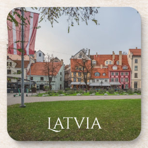 Old town of Riga in autumn Coaster