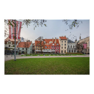 Old town of Riga in autumn Photo Print