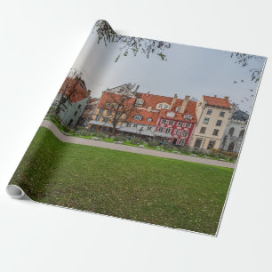 Old town of Riga in autumn Wrapping Paper