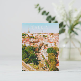 Old Town of Tallinn Estonia, City Art RSVP Card