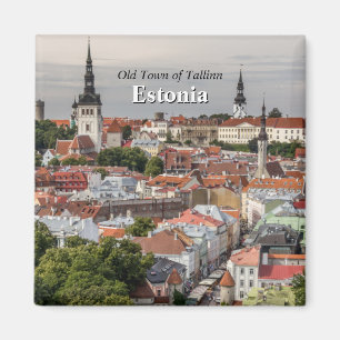 Old Town of Tallinn Estonia Magnet