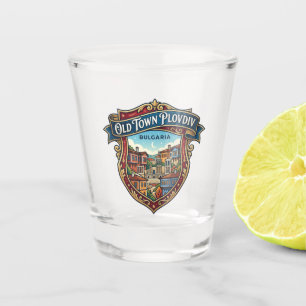 Old Town Plovdiv Bulgaria Shot Glass