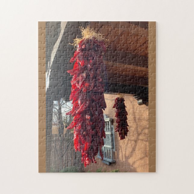 Old Town Red Chile Ristra Santa Fe Jigsaw Puzzle (Vertical)
