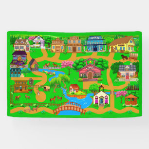 Old Town Roads for Cars 2 1/2' x 4'  Banner