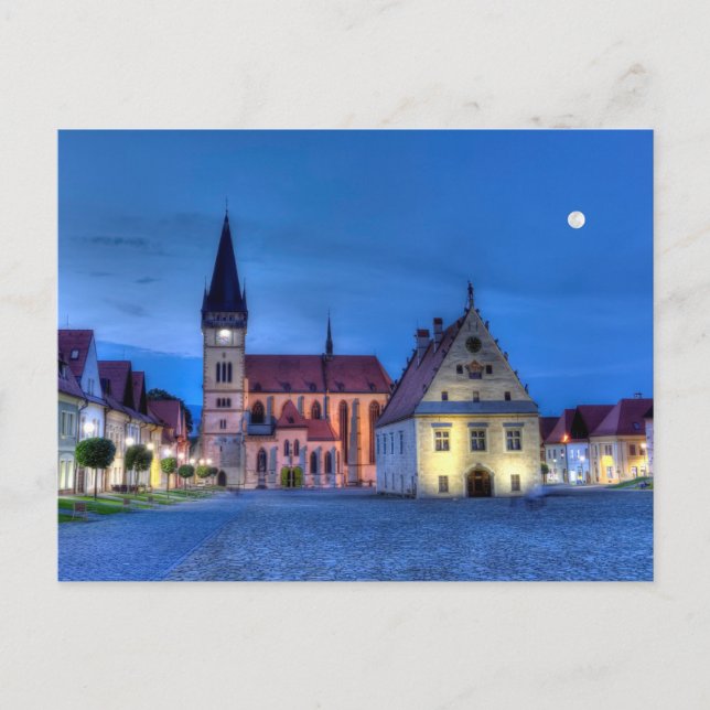 Old town square in Bardejov, Slovakia,HDR Postcard (Front)