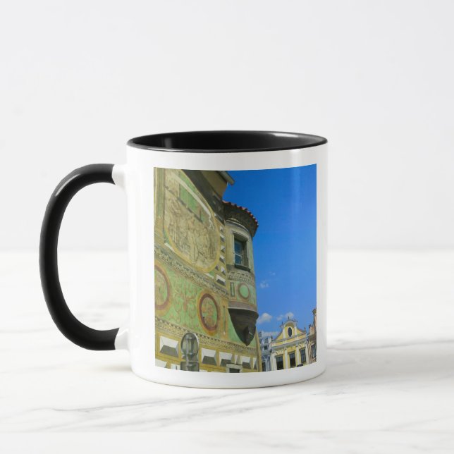 Old town square surrounded by 16th-century mug (Left)