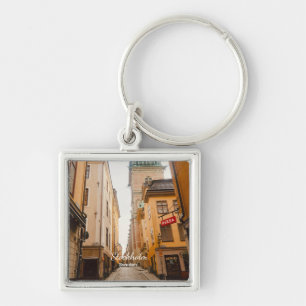 Old Town, Stockholm, Sweden Souvenir Key Ring