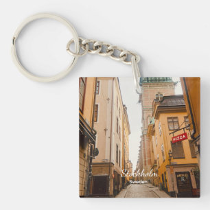 Old Town, Stockholm, Sweden Souvenir Key Ring