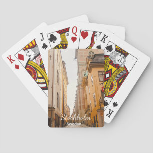 Old Town, Stockholm, Sweden Souvenir Playing Cards
