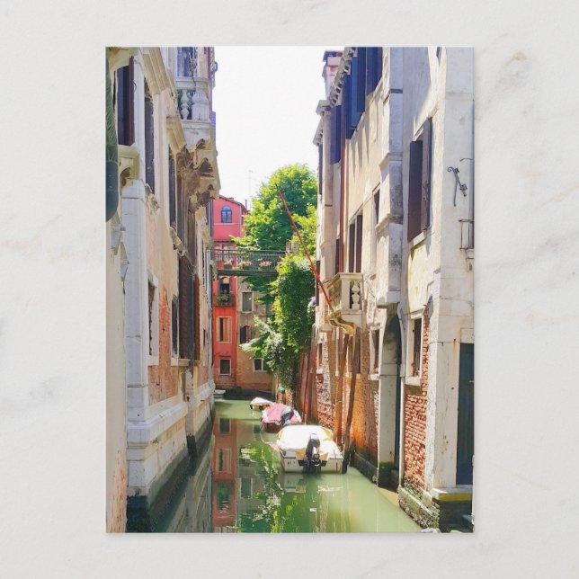 Old Town Venice Canal, romantic Italy scene Holiday Postcard (Front)