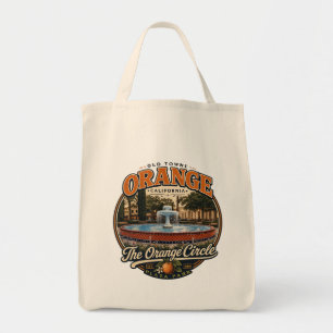 Old Towne Orange Circle Fountain Vintage T-Shirt Tote Bag