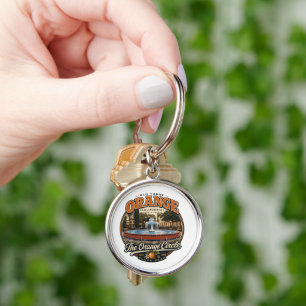 Old Towne Orange Key Chain.  Ring