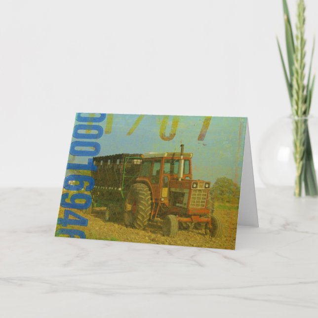 Old Tractor all occasions Card (Front)
