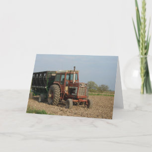 Old Tractor Card