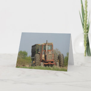 Old Tractor Card