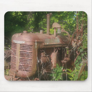 old tractor mousepad