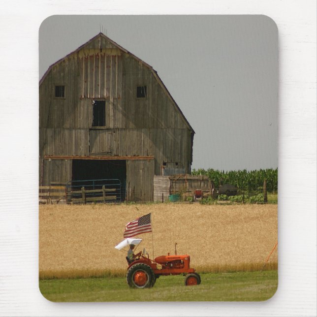 Old Tractor Patriotic Mousepad: Allis Chalmers Mouse Pad (Front)