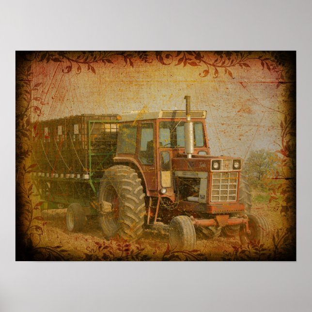Old Tractor Poster (Front)