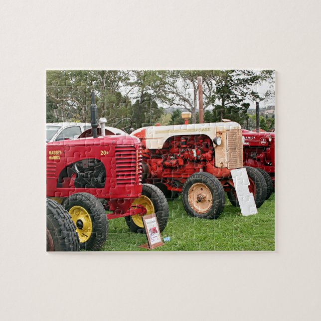 Old tractors farm machinery 2 jigsaw puzzle (Horizontal)