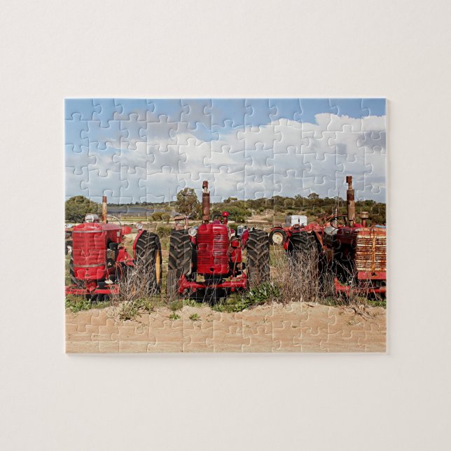 Old tractors farm machinery Australia Jigsaw Puzzle (Horizontal)