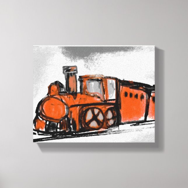 Old Train Canvas Print (Front)