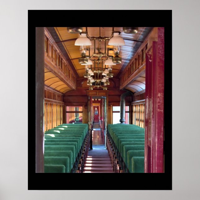 Old Train Interior Photo Poster (Front)