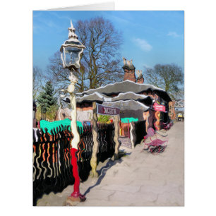 OLD TRAIN STATION CARD