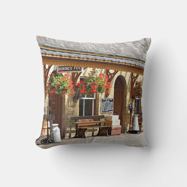 OLD TRAIN STATION   CUSHION (Front)